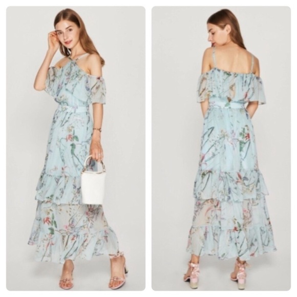 New Few Moda Halter Floral Dress - Picture 1 of 5